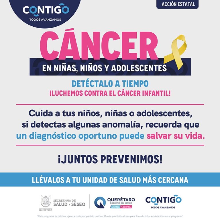 Se fortalecen acciones para la detección y tratamiento oportuno del cáncer infantil
