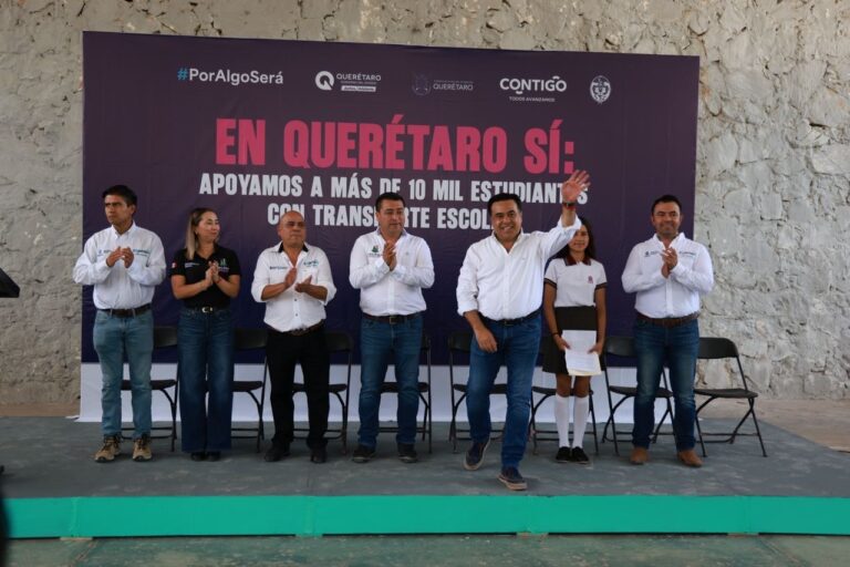 Garantiza SEDESOQ transporte seguro para estudiantes de Jalpan